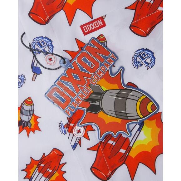 NWT Dixxon Flannel Co Party Button Up Shirts - Bombs Away - Men's Size Medium - Picture 3 of 6